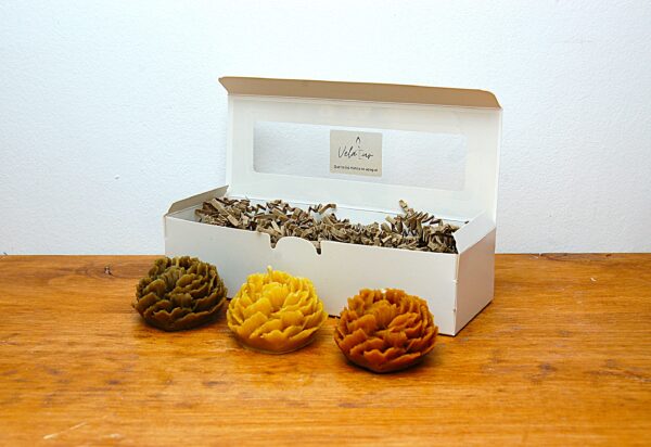 Pack 3 aromas naturales velas rosas