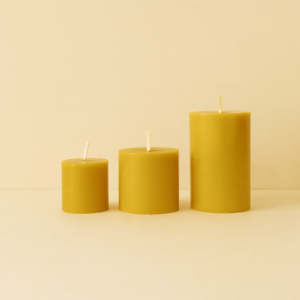 Pack de velas ecológicas de cera de abeja pura que purifican el aire