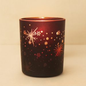 Vela navideña copos de nieve - Edición Especial