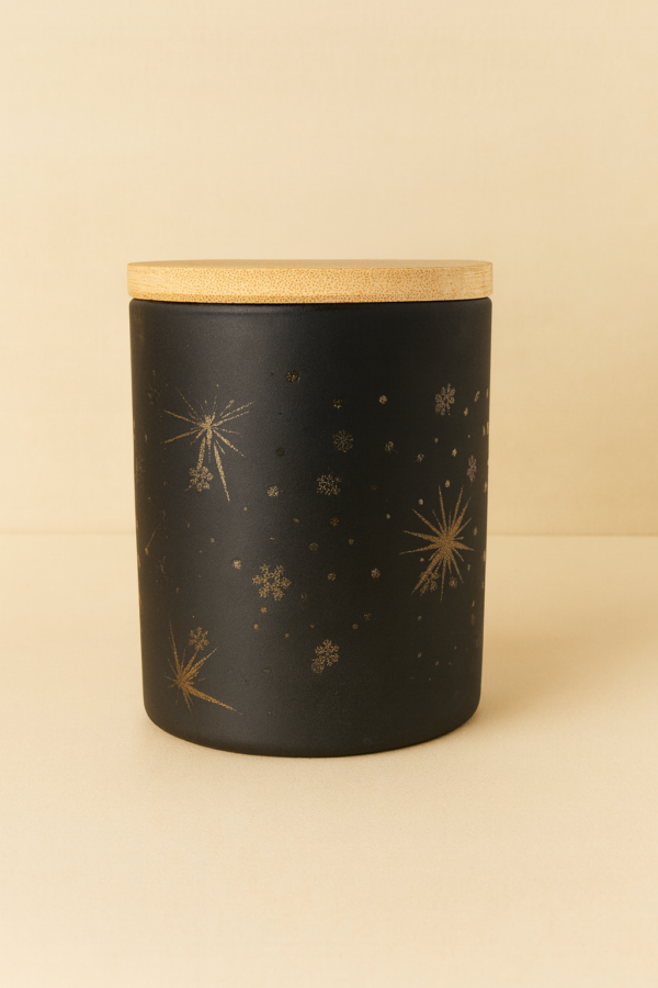 Vela navideña copos de nieve - Edición Especial