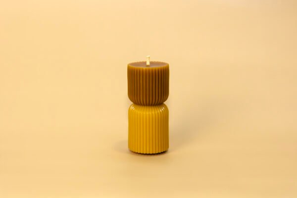 vela con dos tipos de cera de abeja 100% naturales decorativas vela con dos tipos de cera de abeja 100% naturales decorativas