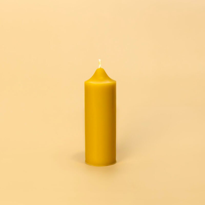 vela luz de miel con cera de abeja 100% natural decorativa