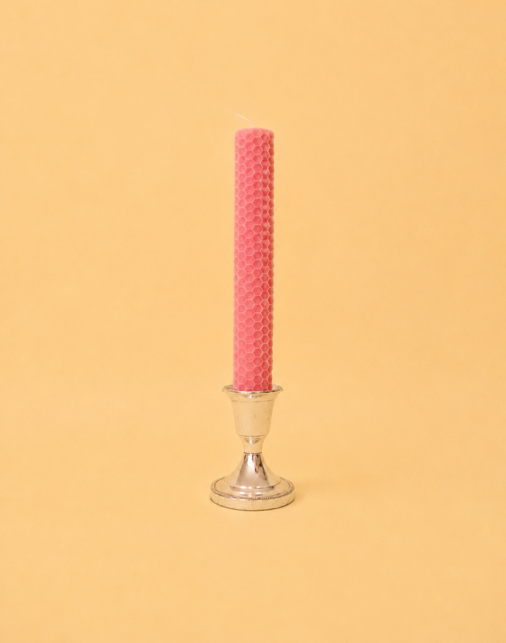 Vela de panal de cera de abeja rosa Vela de panal de cera de abeja artesanal rosa